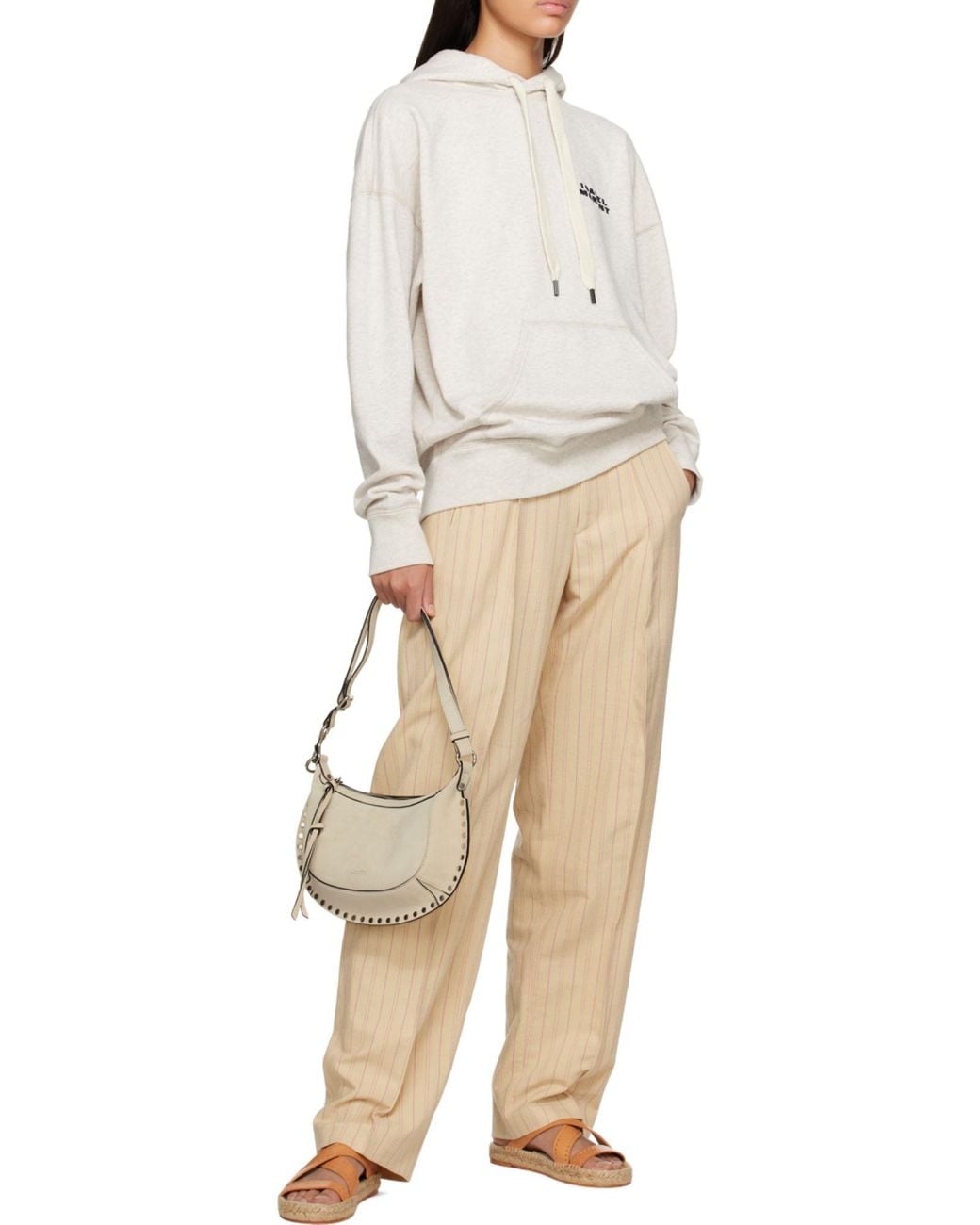 Isabel Marant Natural High-Rise Tailored Pants