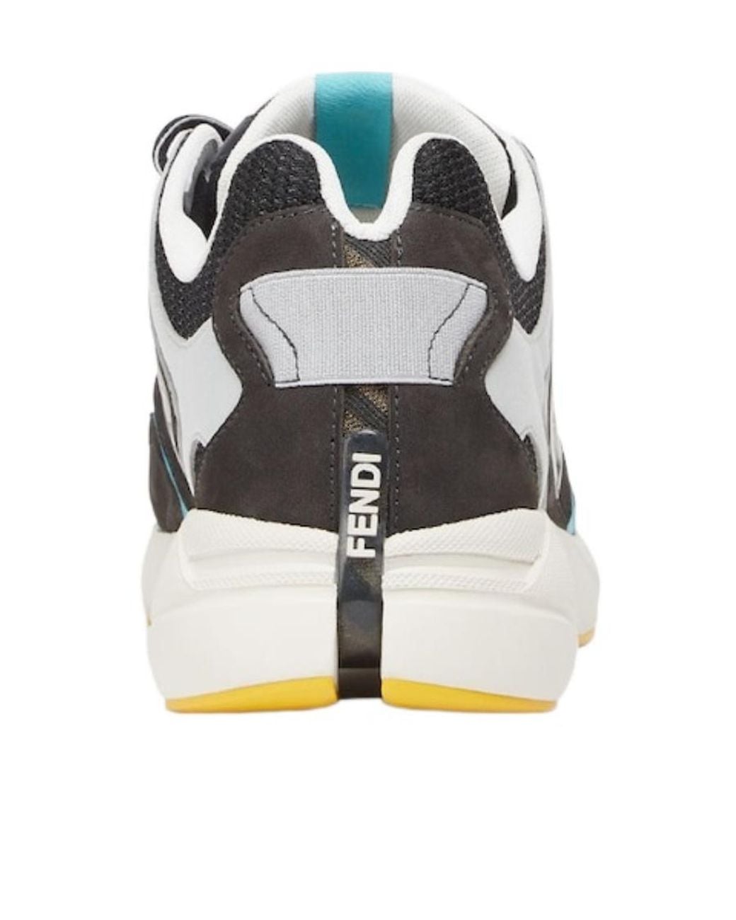 Fendi Multicolor Faster Ff-Embossed Detailed Low-Top Sneakers for men