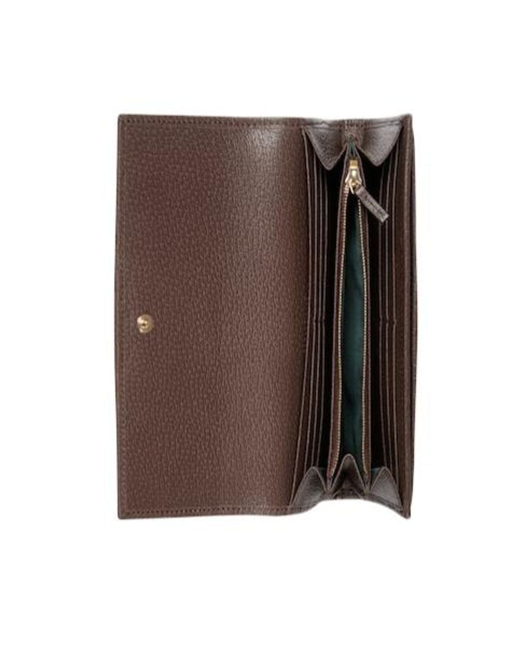 Gucci Gray Ophidia Continental Wallet