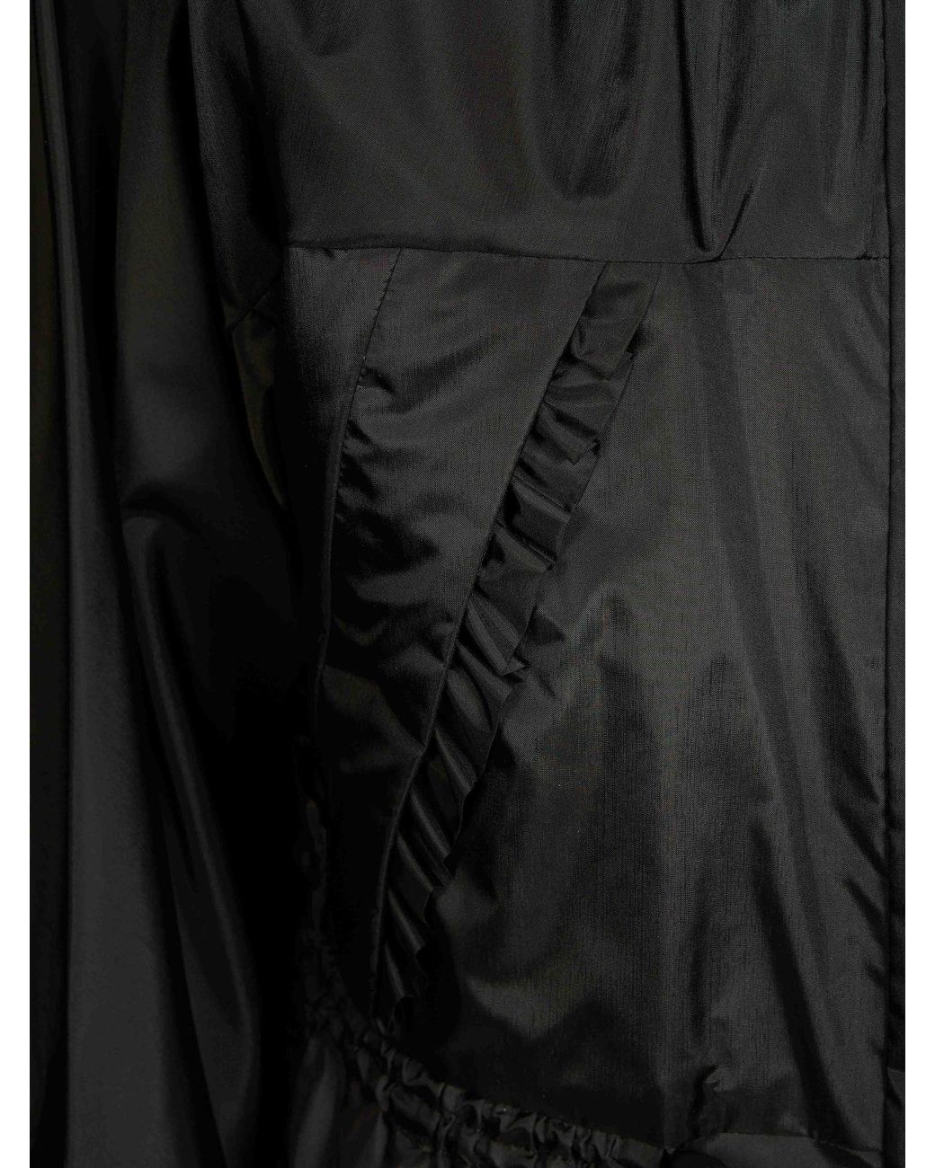Moncler Black Imaginaire Logo Patch Short Parka