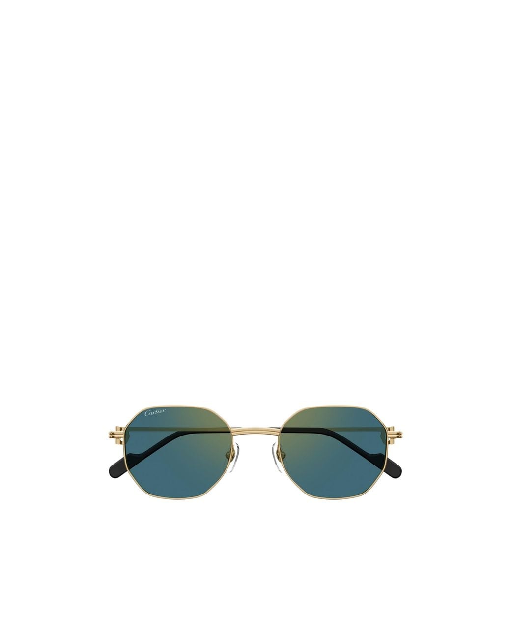 Cartier Green Hexagonal Frame Sunglasses for men