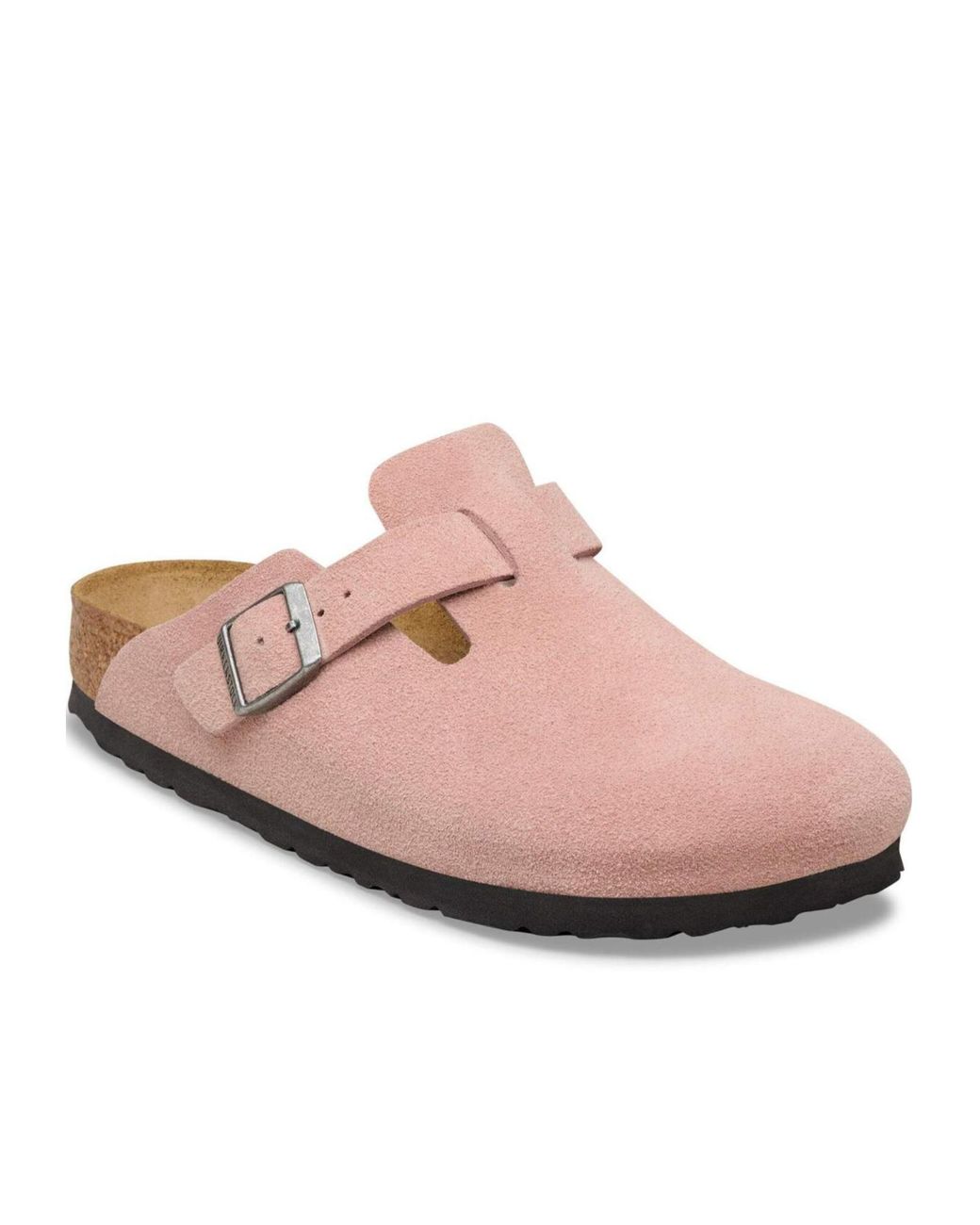 Birkenstock Pink Boston Buckled Mules