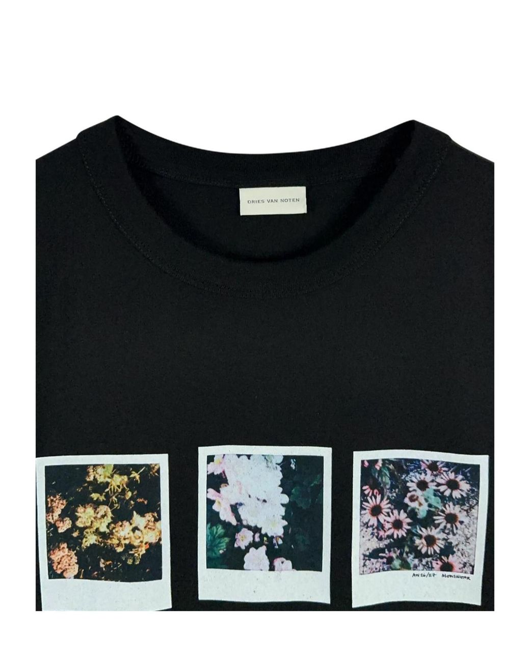 Dries Van Noten Black Short-Sleeved T-Shirt for men
