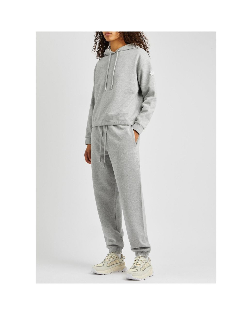 Moncler Gray Drawstring Ankle Sweatpants