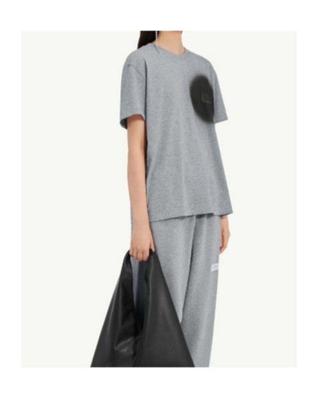 MM6 by Maison Margiela Gray Spray Paint T-Shirt
