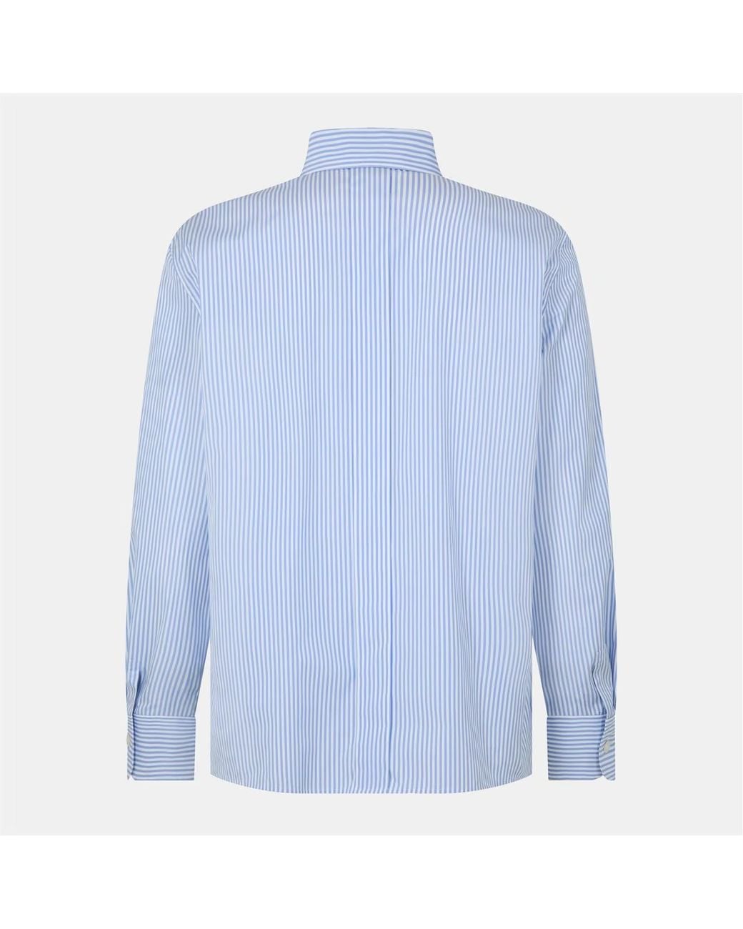 Saint Laurent Blue Chemise Long Sleeve Shirt for men