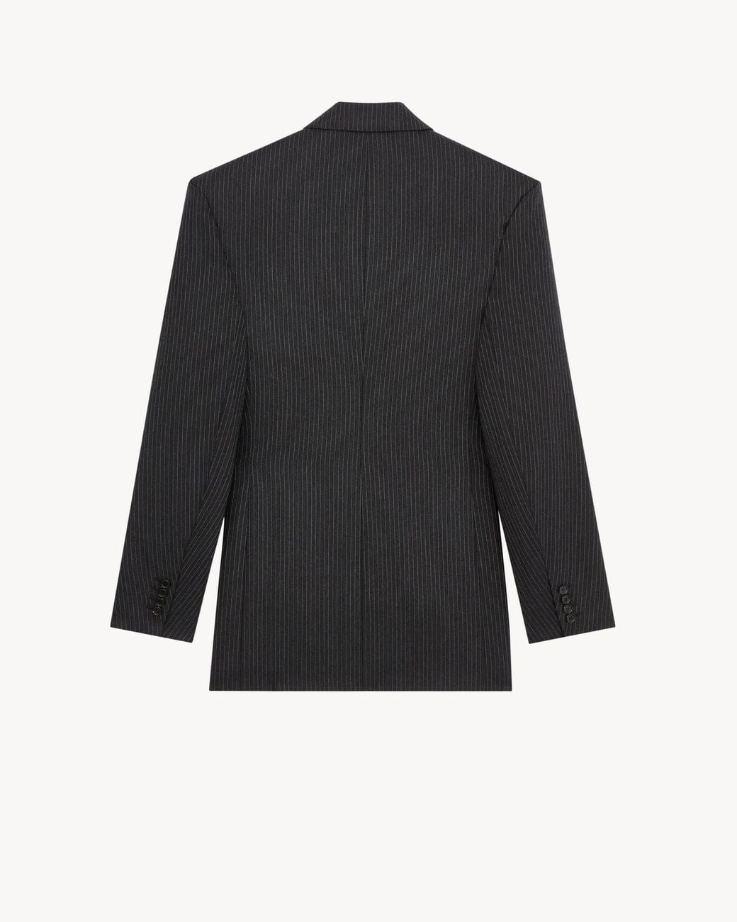 Saint Laurent Black Double-Breasted Jacket for men