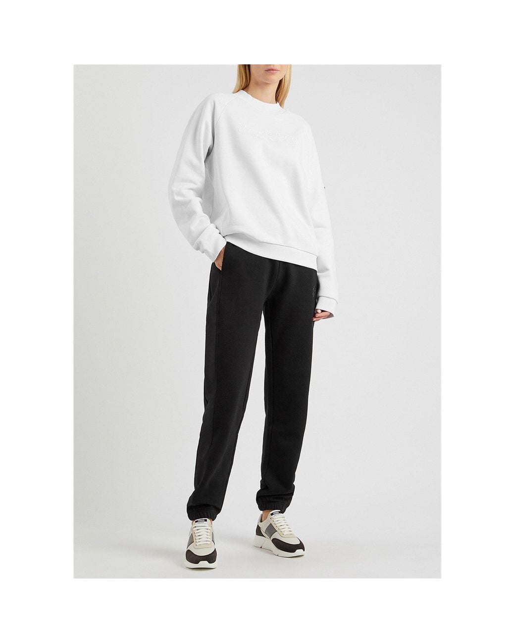 Moncler Black Elastic-Waisted Tapered Sweatpants