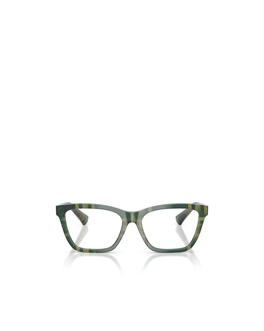 Burberry White Eyewear Rectangle Frame Glasses