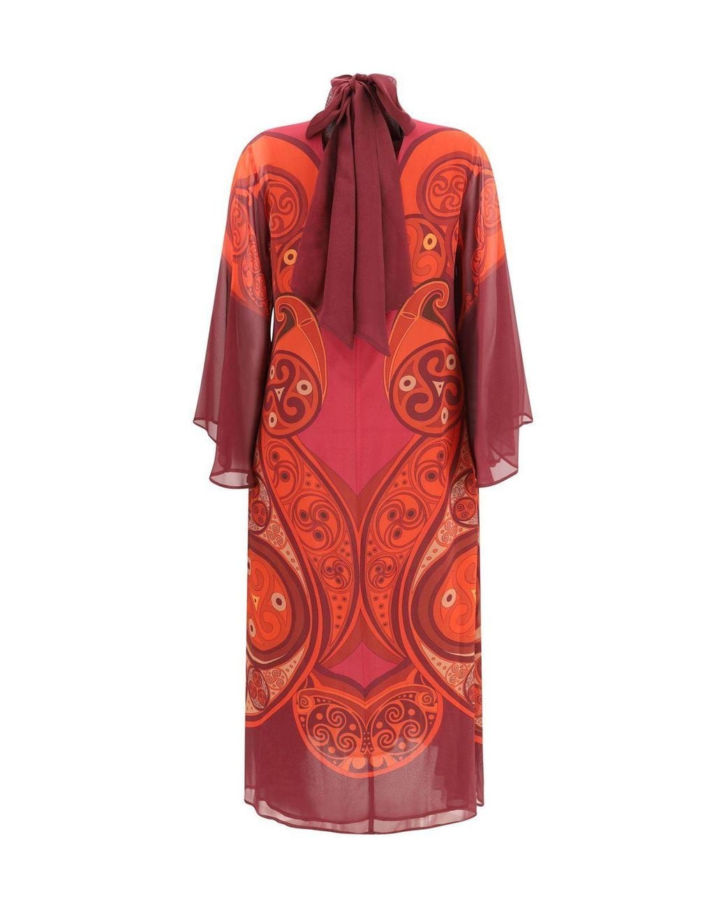 LaDoubleJ Red La Doublej Magnifico Midi Dress