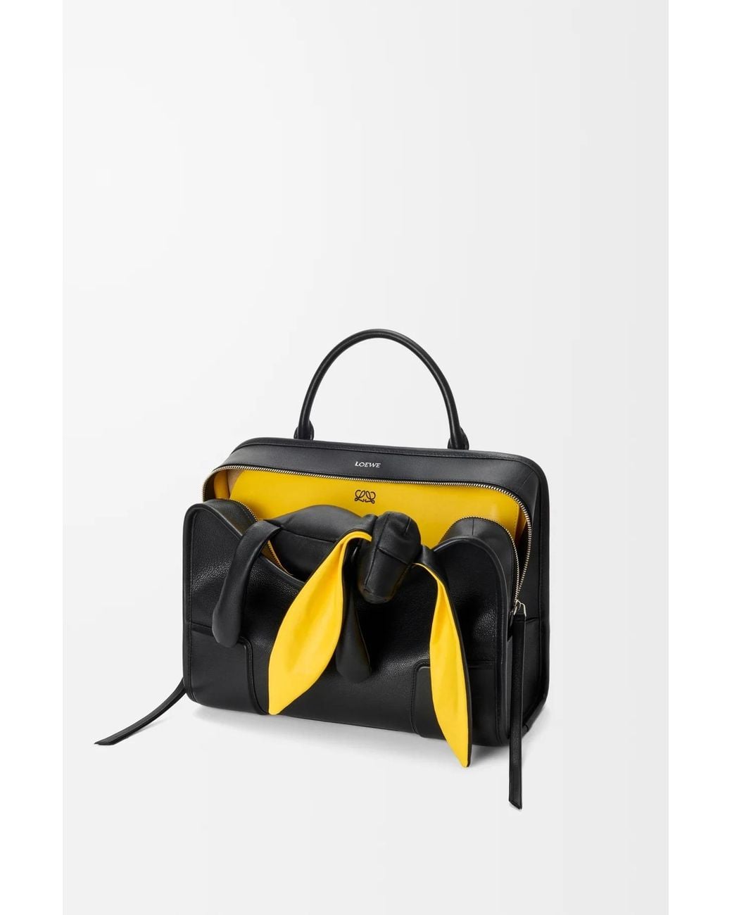 Loewe Black Amazona 180 Lazy Dog Tote Bag
