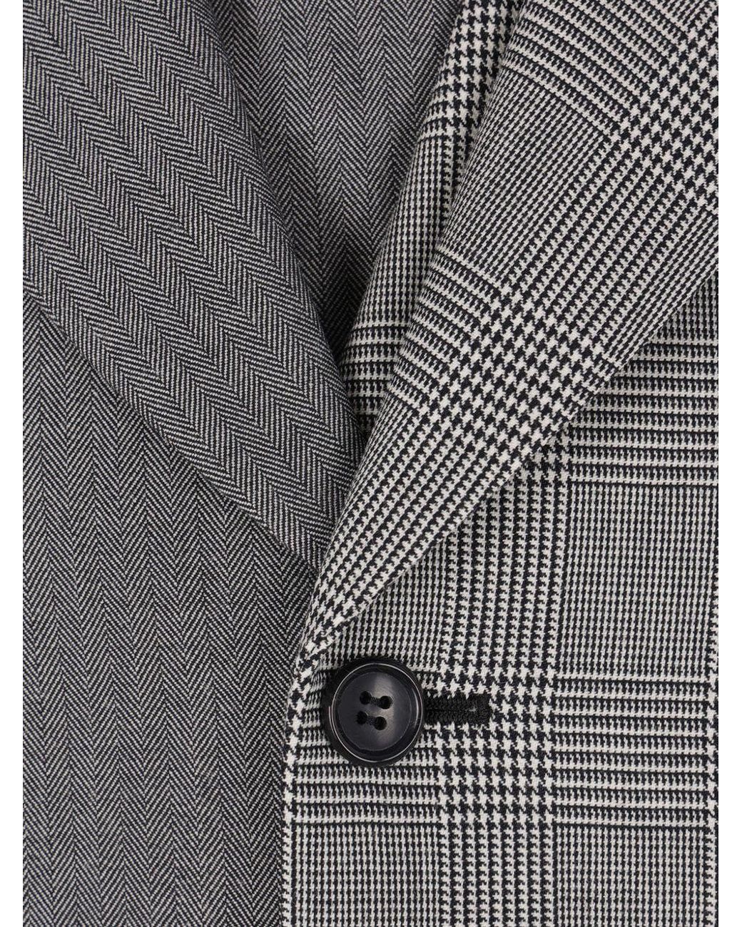 Comme des Garçons Gray Comme Des Garçons Single-Breasted Panelled Jacket