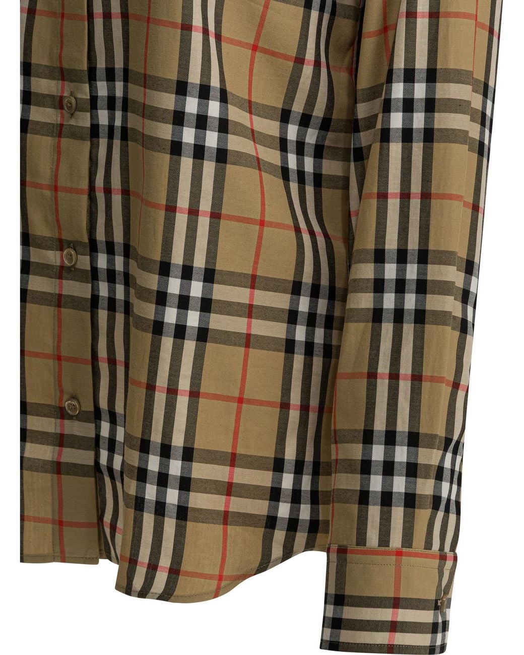 Burberry Green Ekd Embeoidered Checked Shirt