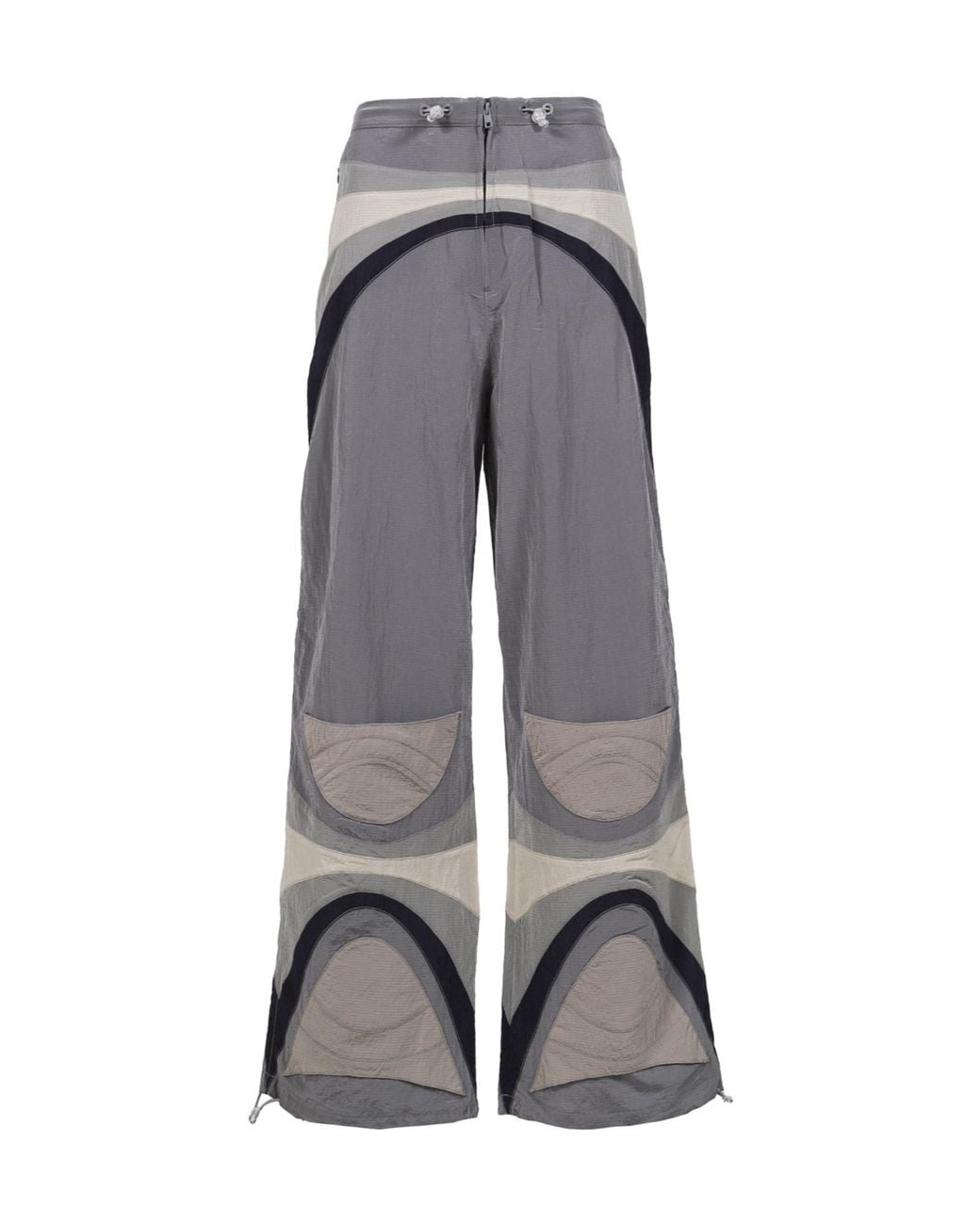 ERL Gray Patterned Wide-Leg Pants for men
