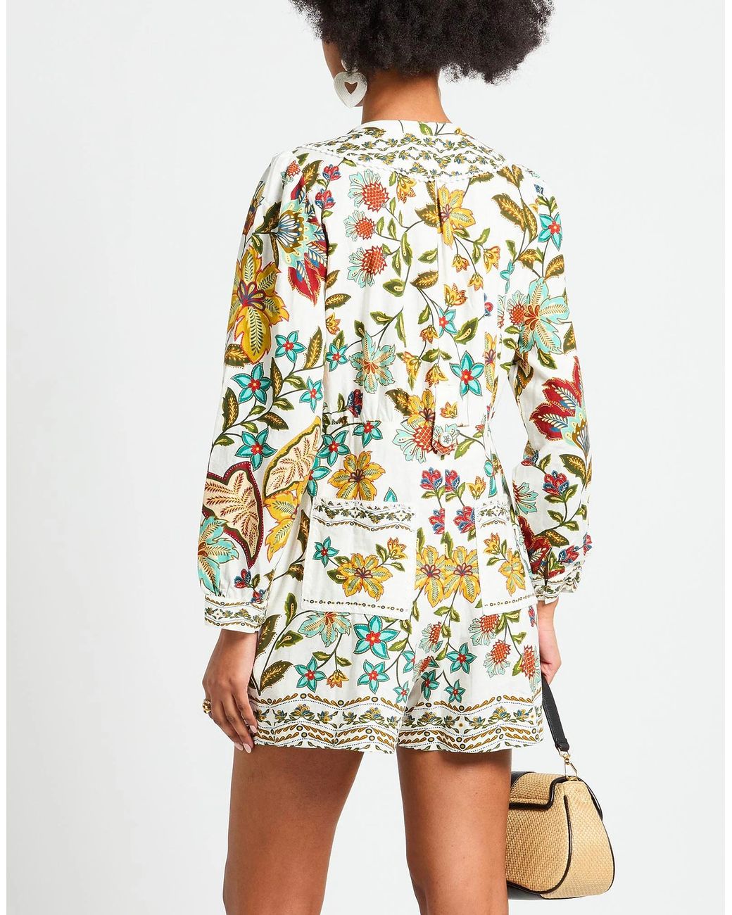 Farm Rio White Printed Jumpsuit
