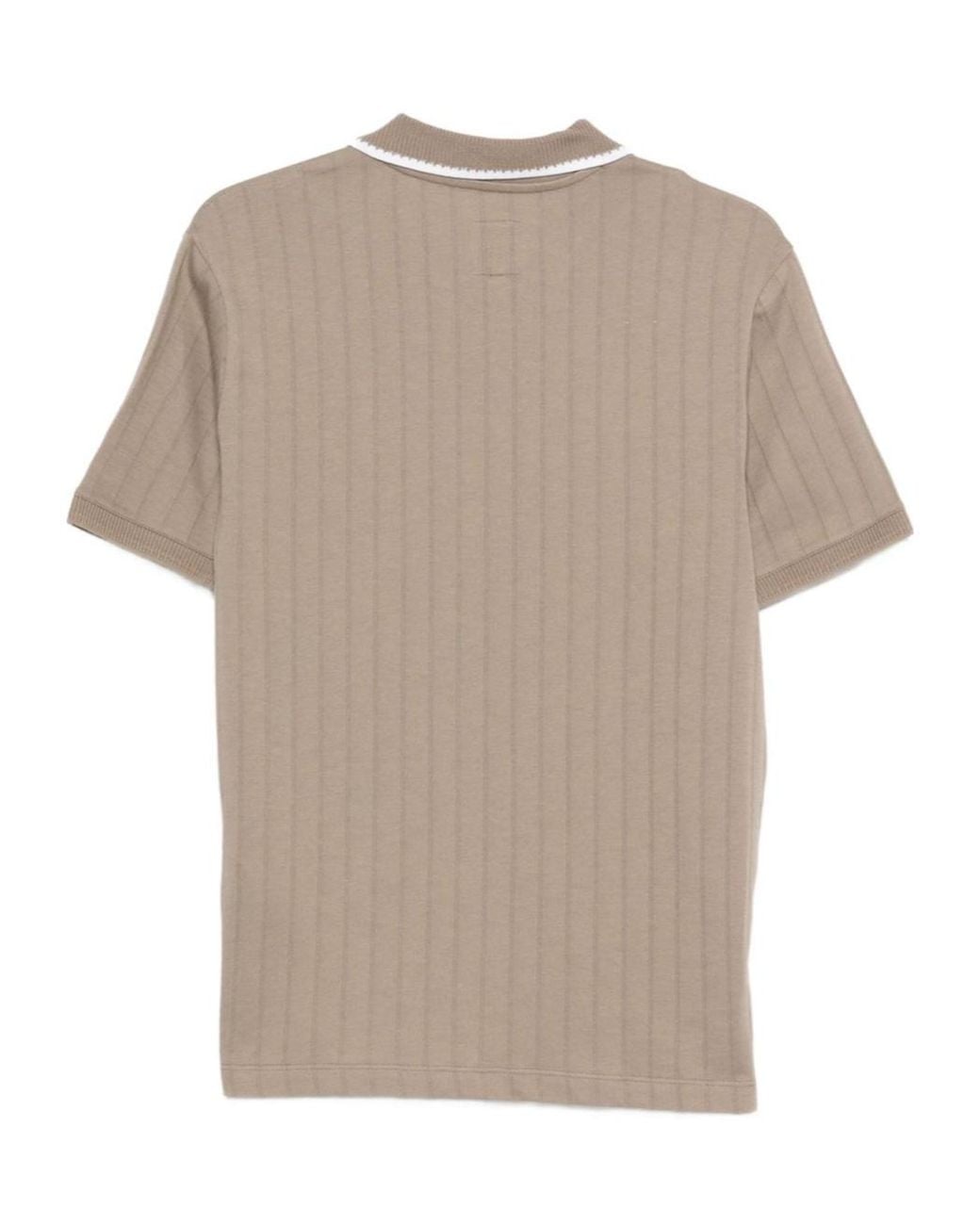 Emporio Armani Natural V-Neck Polo Shirt for men