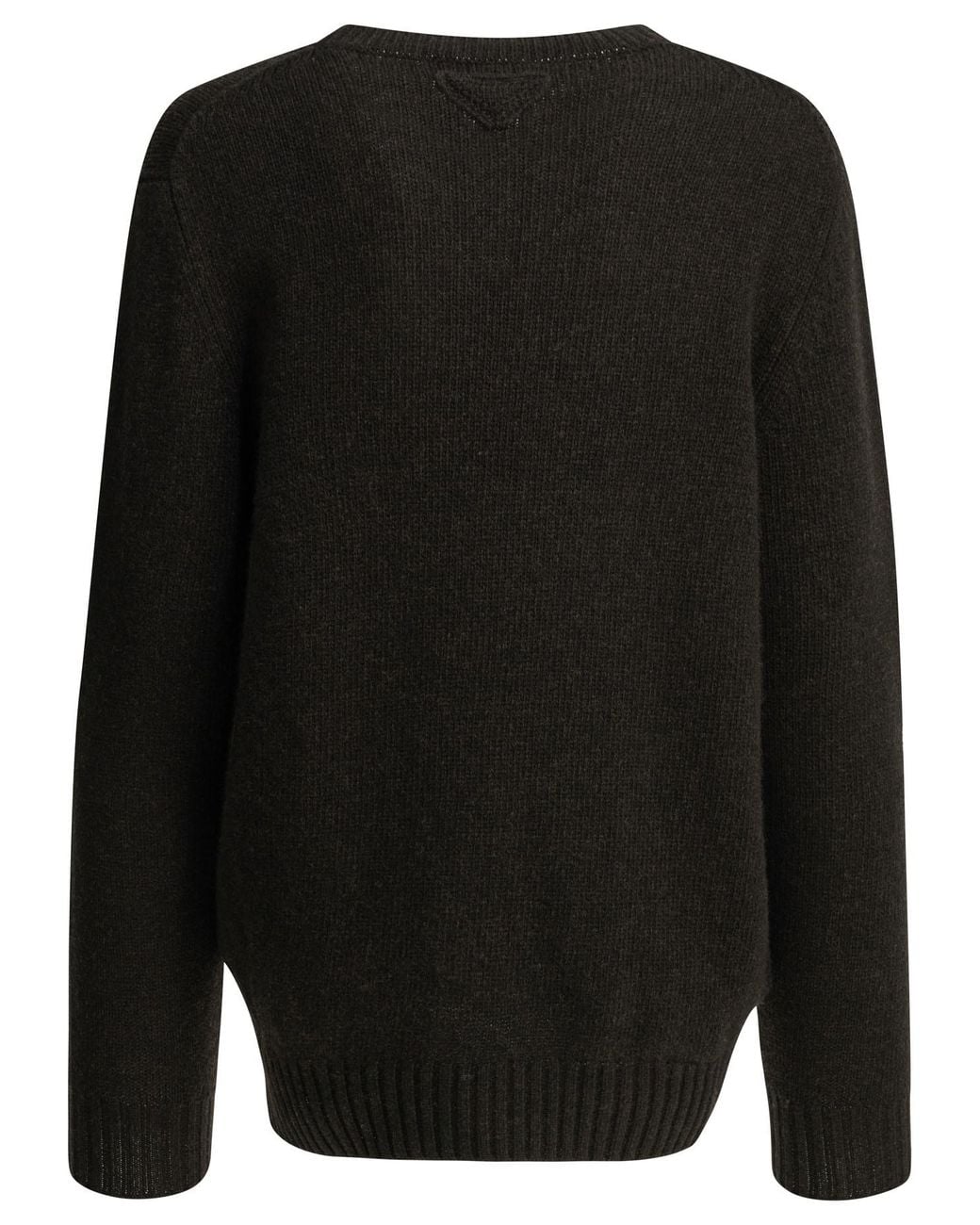 Prada Black Long-Sleeved Crewneck Knitted Jumper