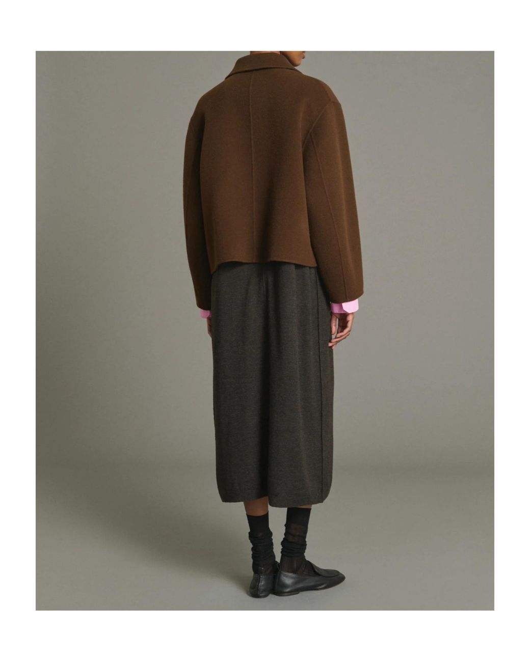 Soeur Brown Gyoda Button-Front Jacket