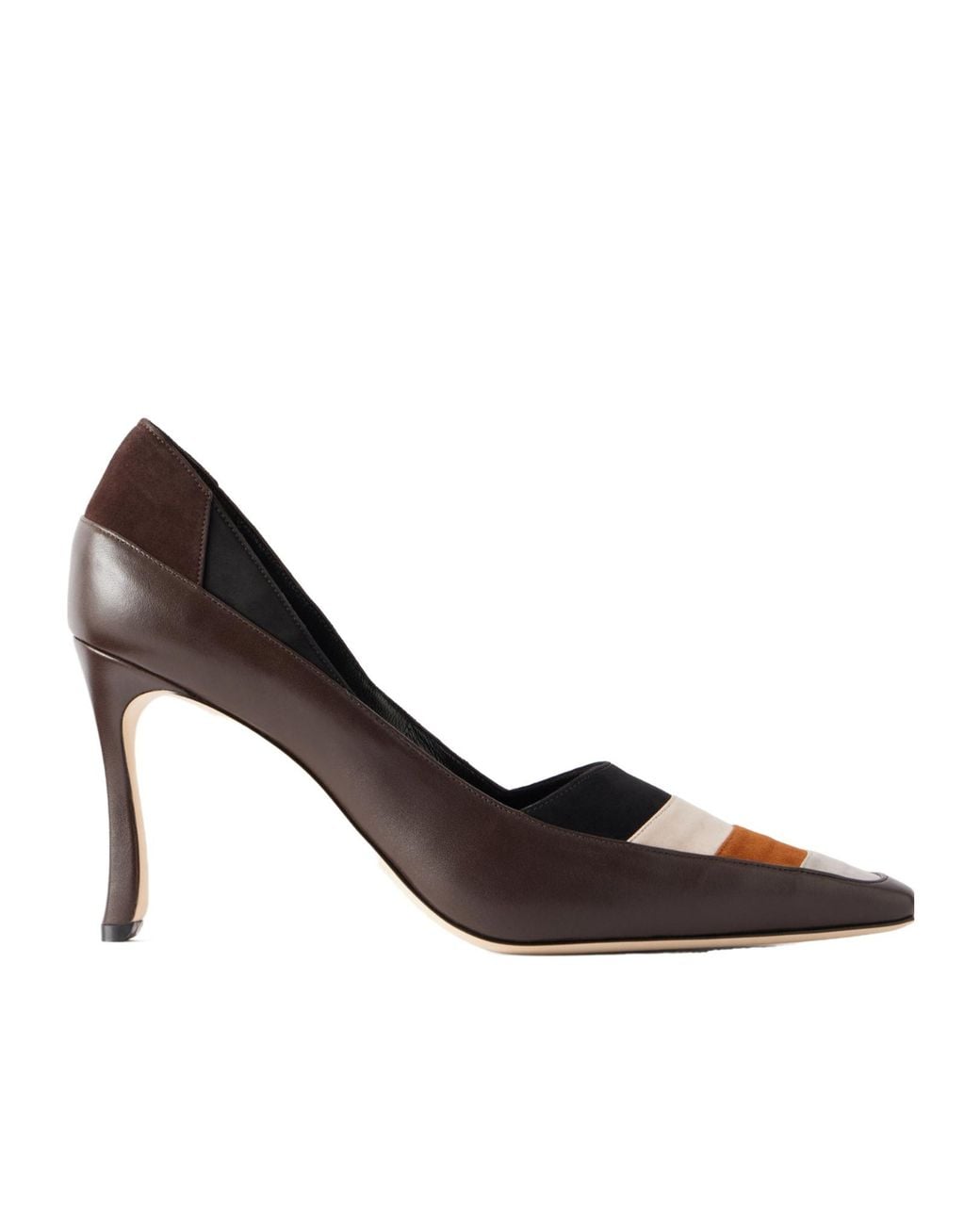 Manolo Blahnik Multicolor Color-Block High Heels