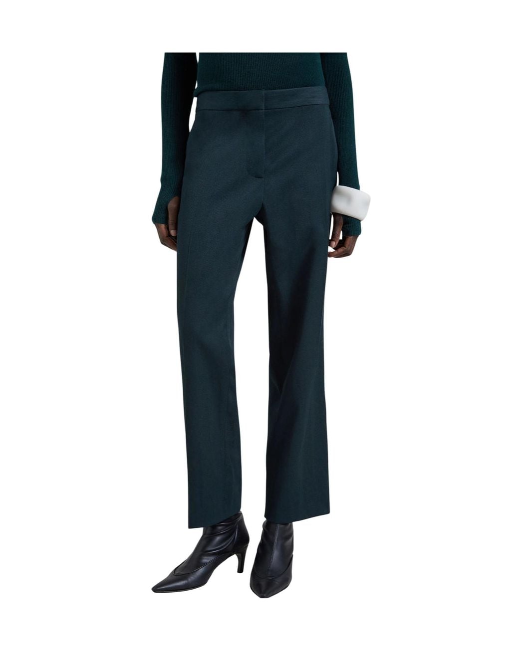Frankie Shop Blue Jet Slim-Tailored Trousers