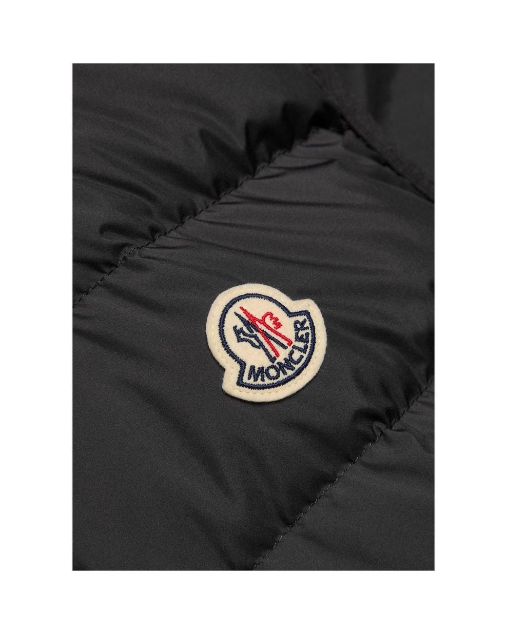 Moncler Black Horizontal Quilting Stand-Collar Down Vest for men