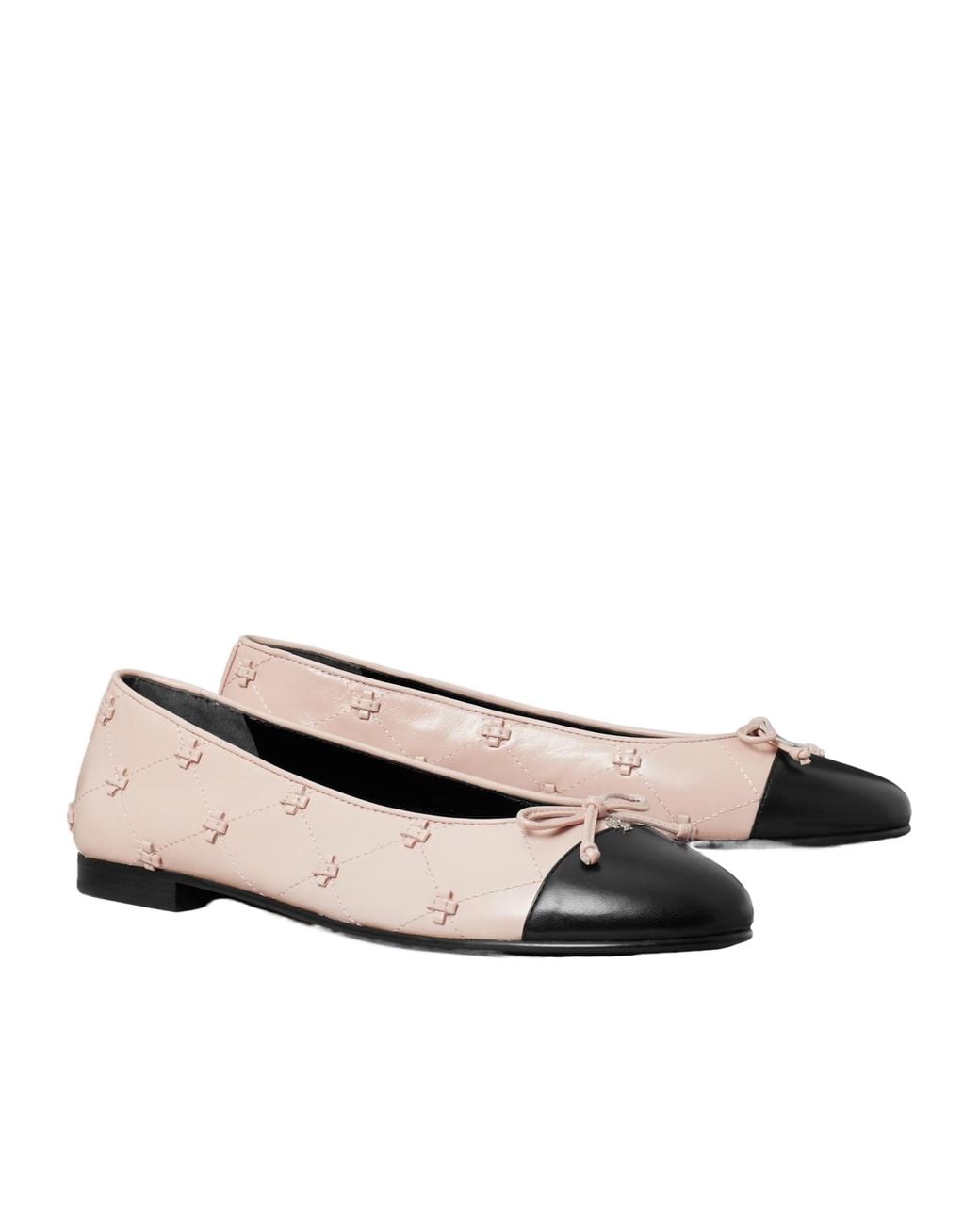 Tory Burch Multicolor Bunny Knot Cap-Toe Ballet Flat