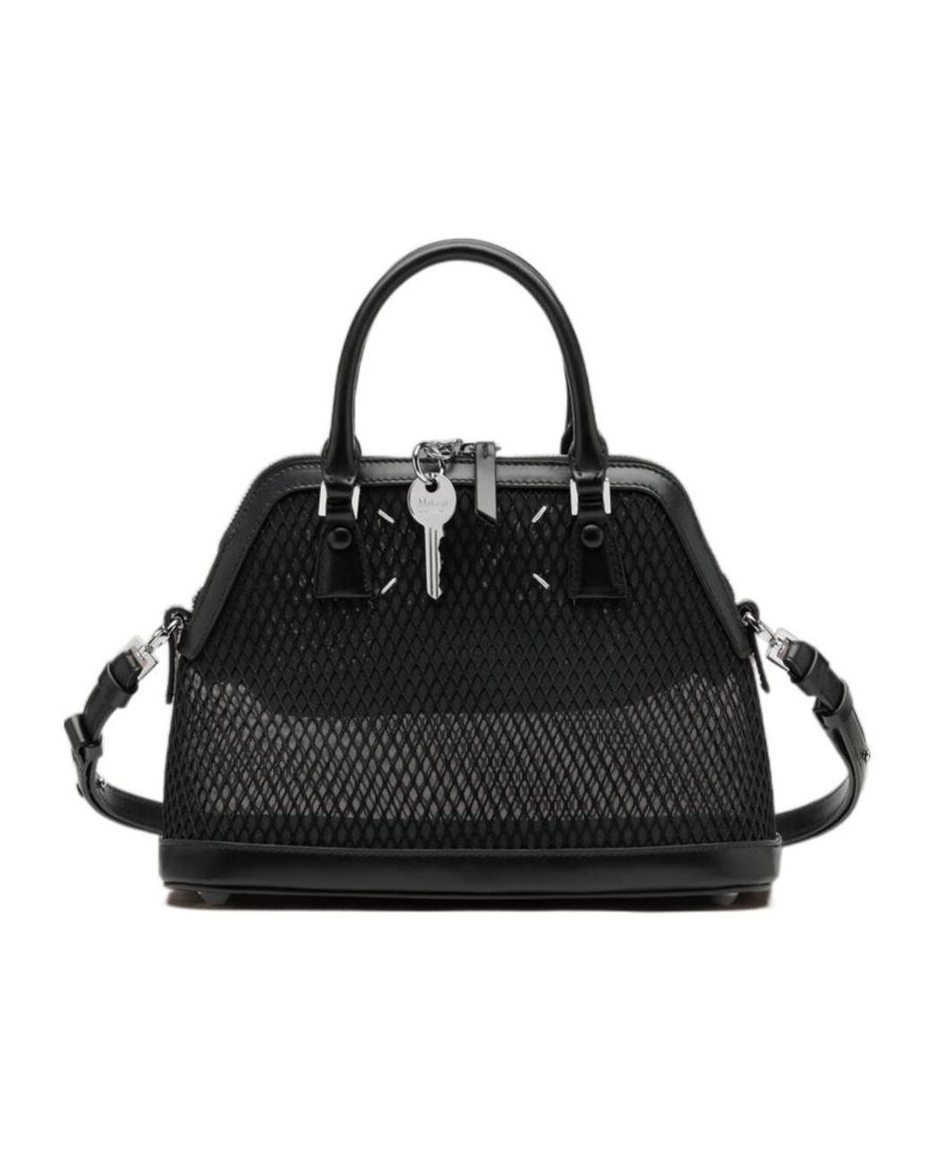 Maison Margiela Black 5Ac Classique Mini Top Handle Bag