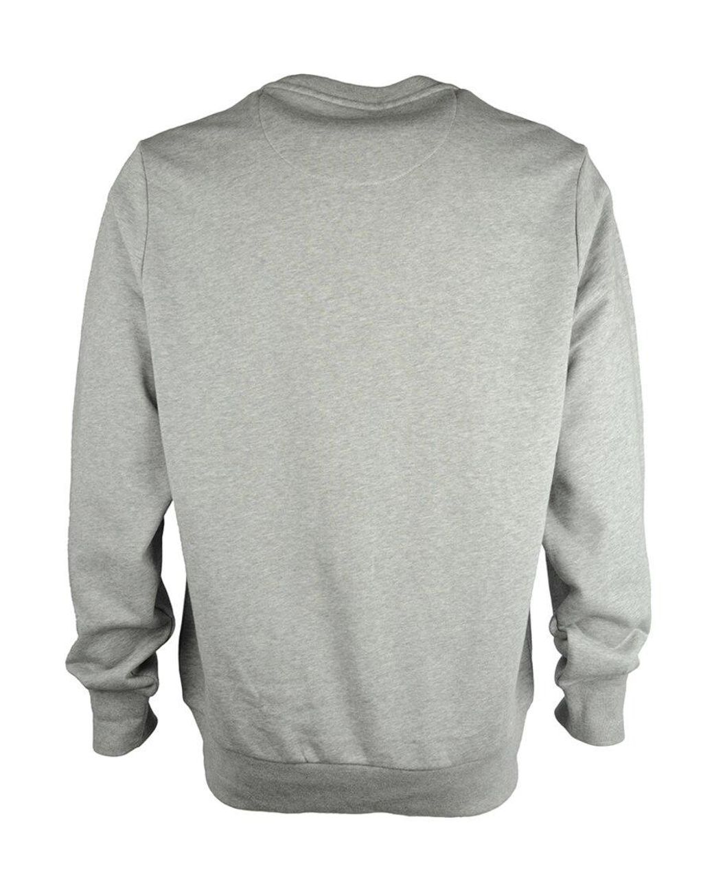Burberry Gray Long-Sleeved Logo Sweater for men