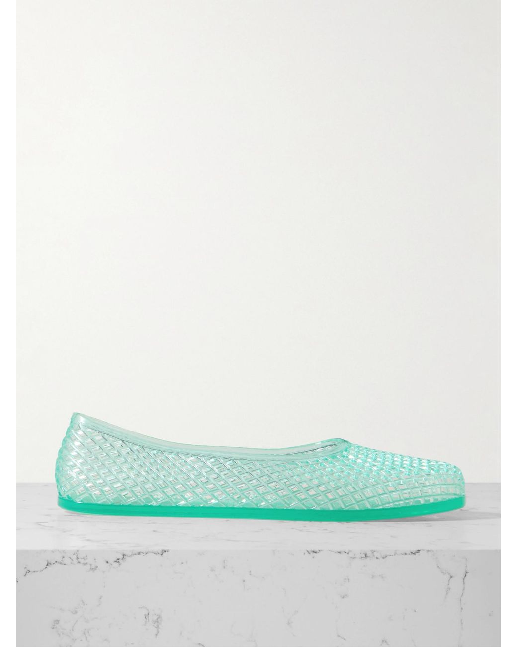 Ancient Greek Sandals Green Iro Pvc Ballet Flats