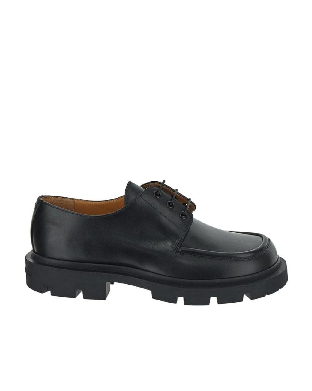 Maison Margiela Black Platform Lace-Up Shoes for men
