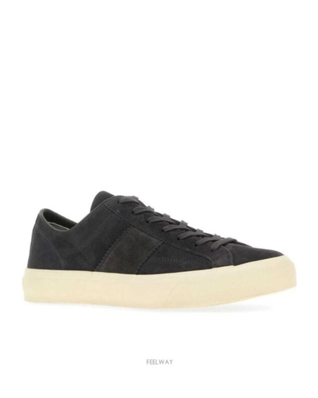 Tom Ford Black Solid Sneakers