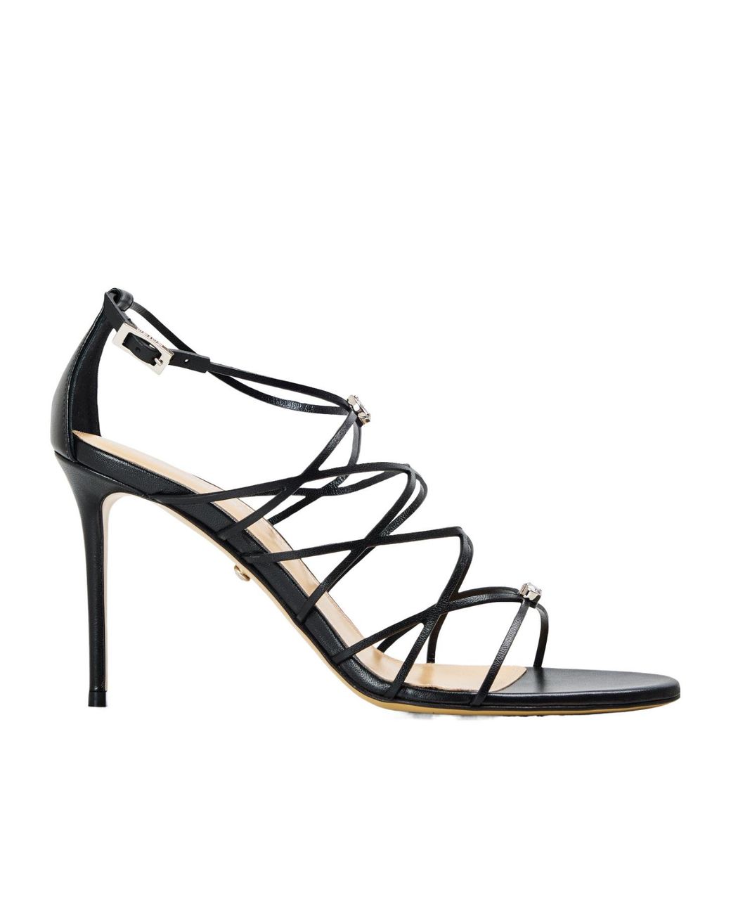 Melissa Metallic Strappy Heeled Sandal