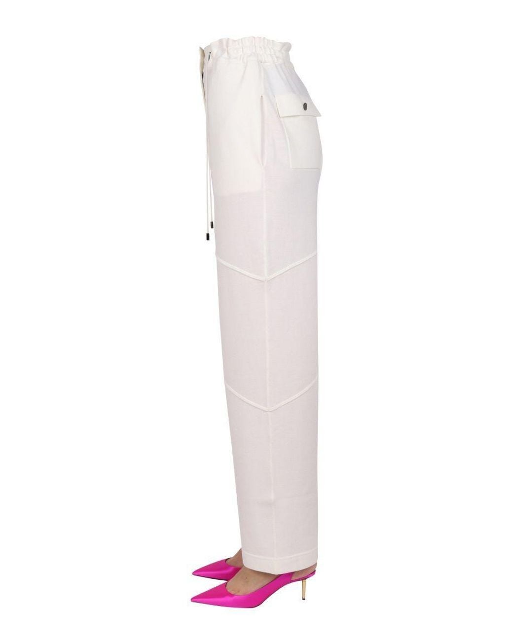 Tom Ford White Drawstring Panelled Track Pants