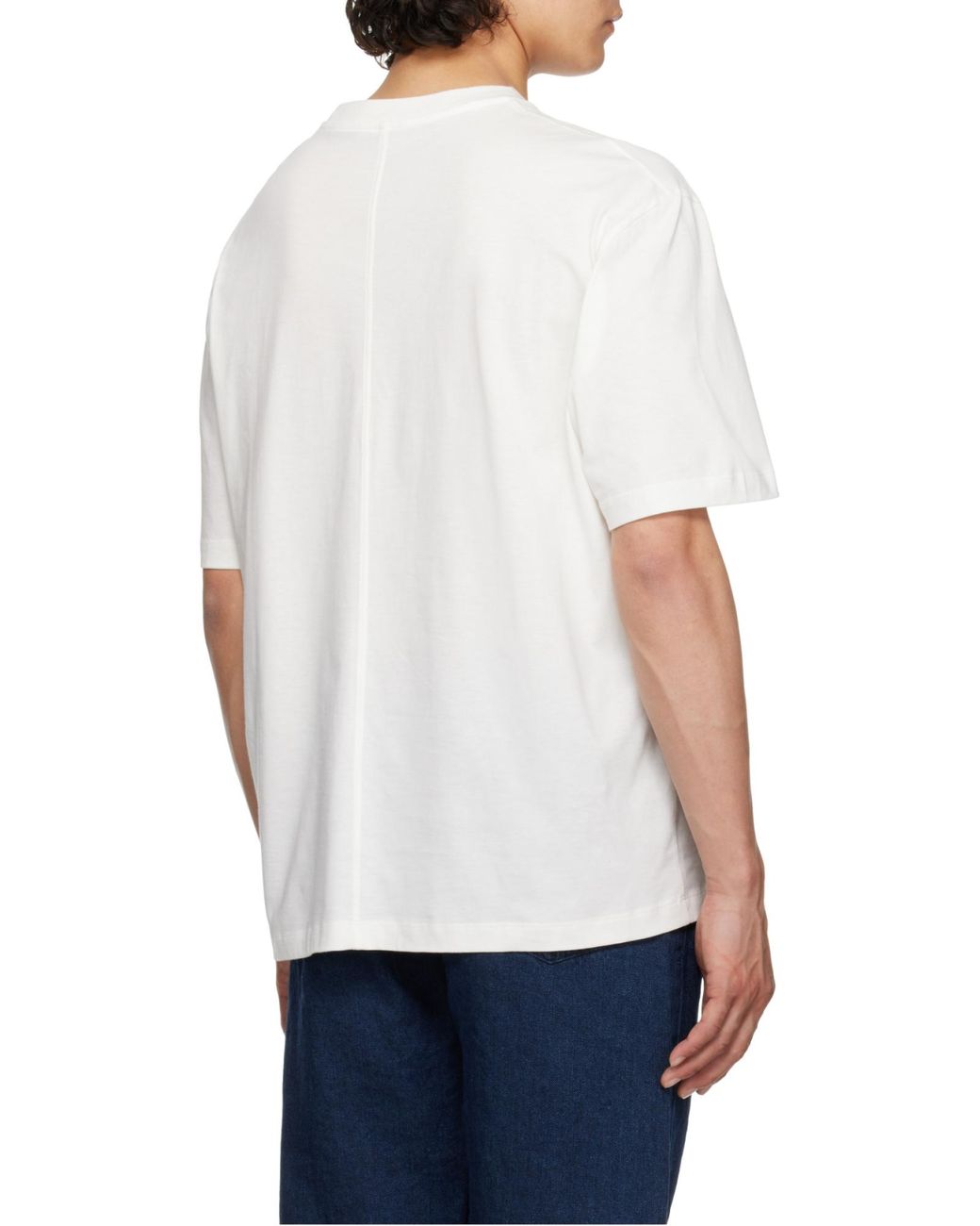 The Row White Errigal Cotton T-Shirt for men