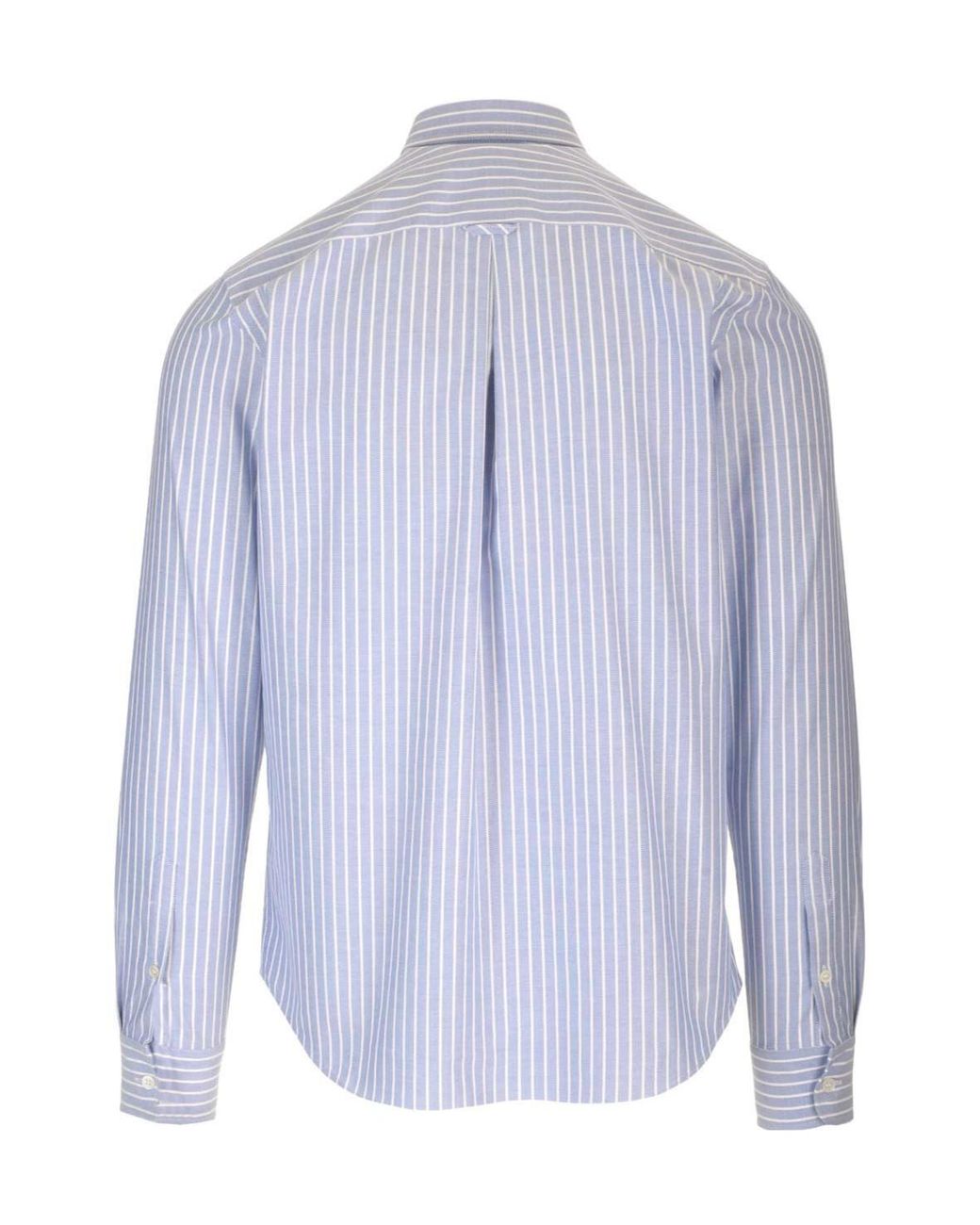 Valentino Blue Striped Button-Up Shirt for men