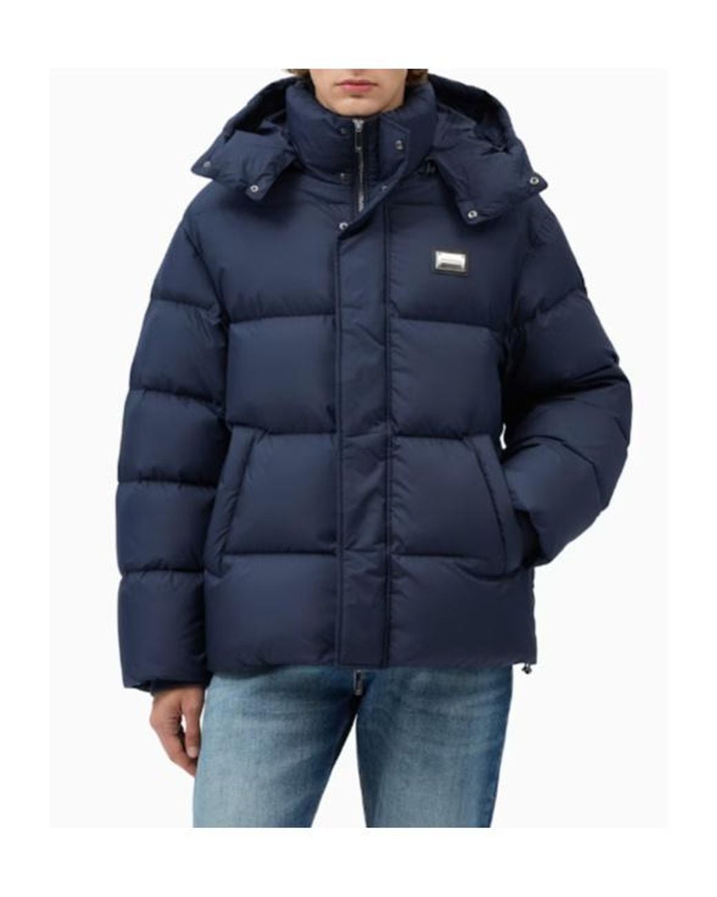 Emporio Armani Blue Down Jacket for men