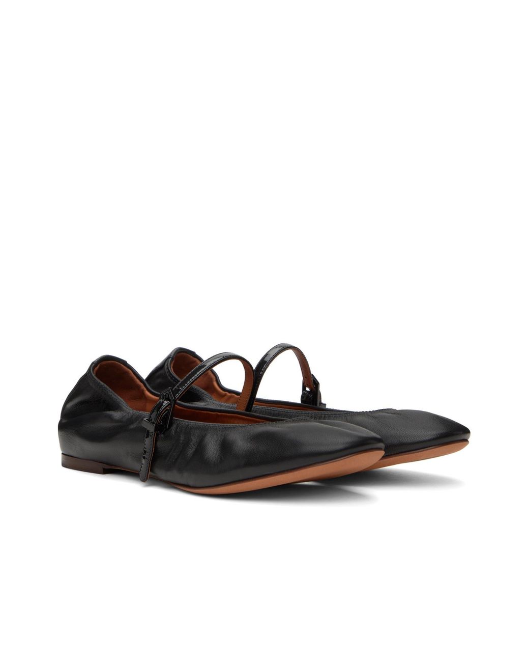 Lanvin Black Logo Mary Jane Shoes
