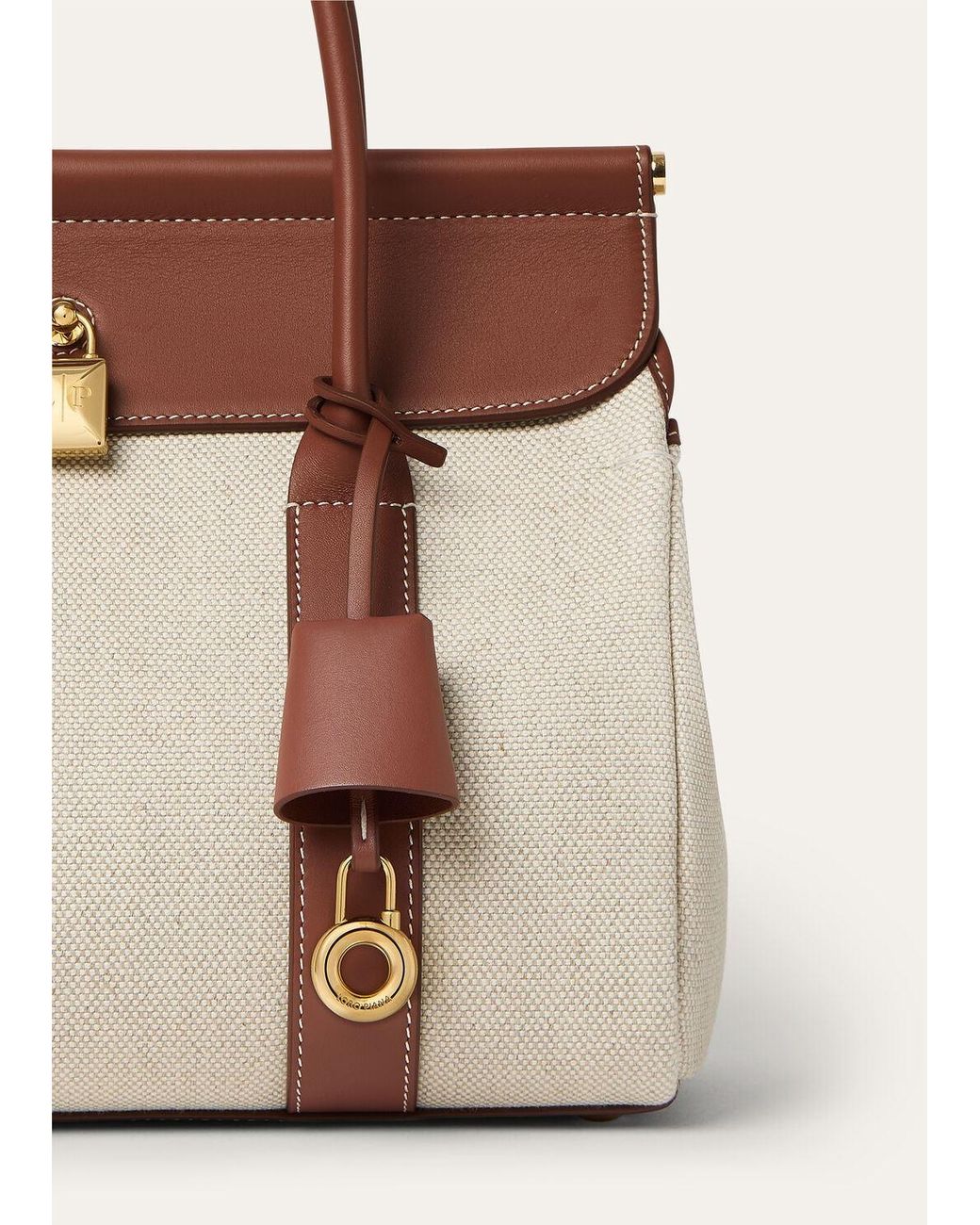 Loro Piana Brown Loom Bag L25 Handbag