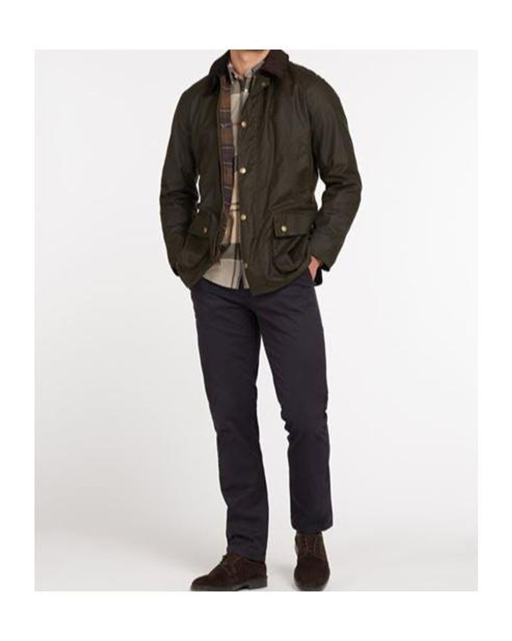 Barbour Brown Ashby Wax Jacket for men