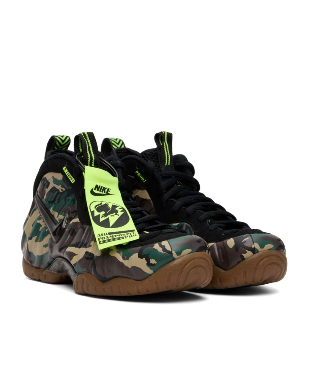 Nike Green Air Foamposite Pro Sneakers for men