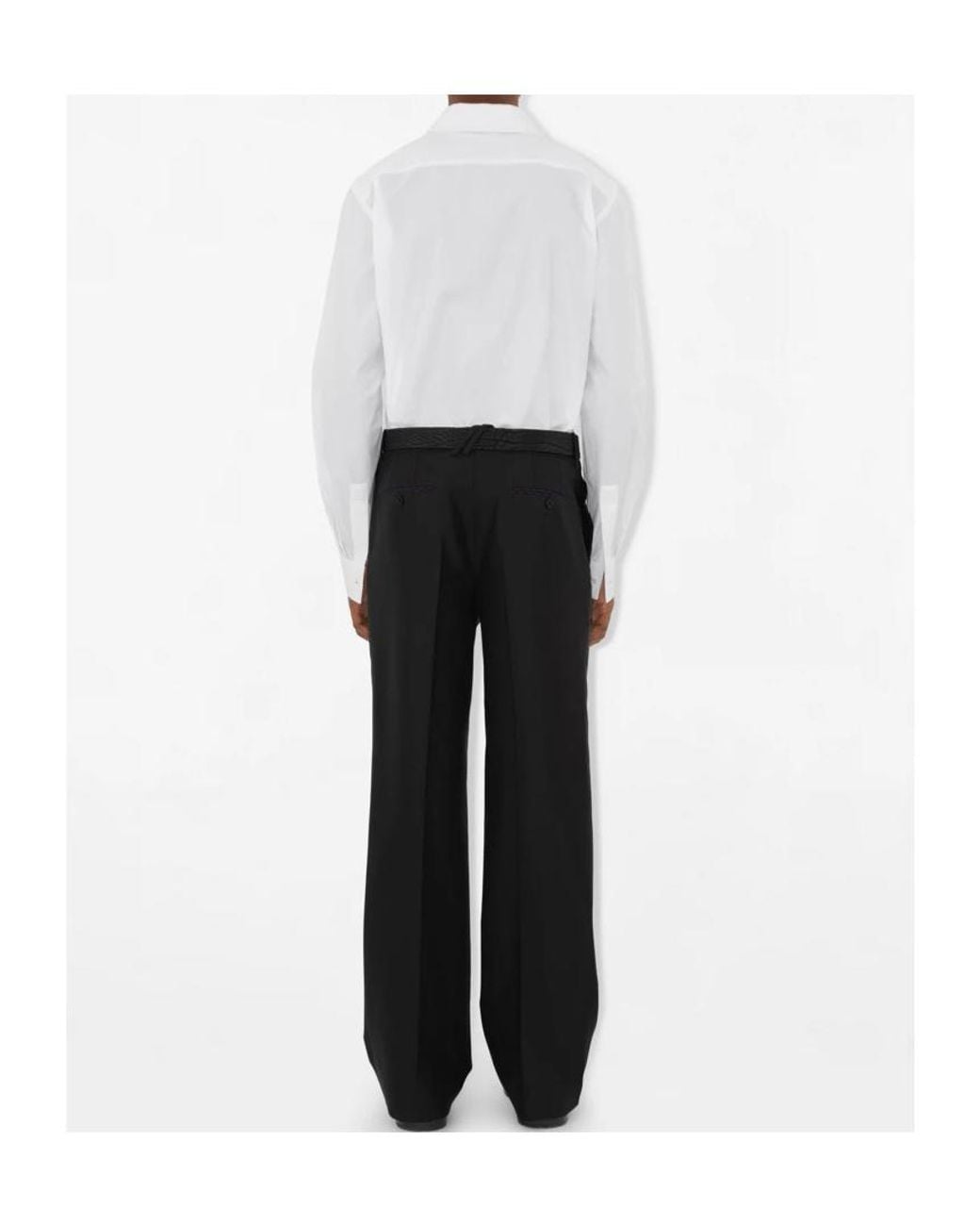 Burberry White Long Sleeved Formal Shirt for men