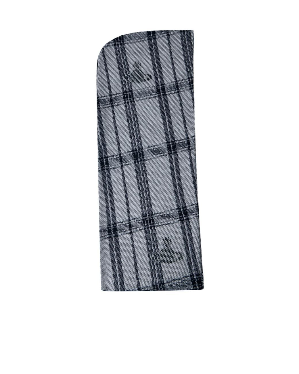 Vivienne Westwood Blue Tartan Mesh Scarf for men