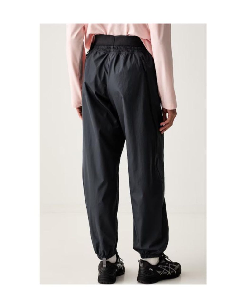 Adidas By Stella McCartney Black Elastic-Waist Track Pants