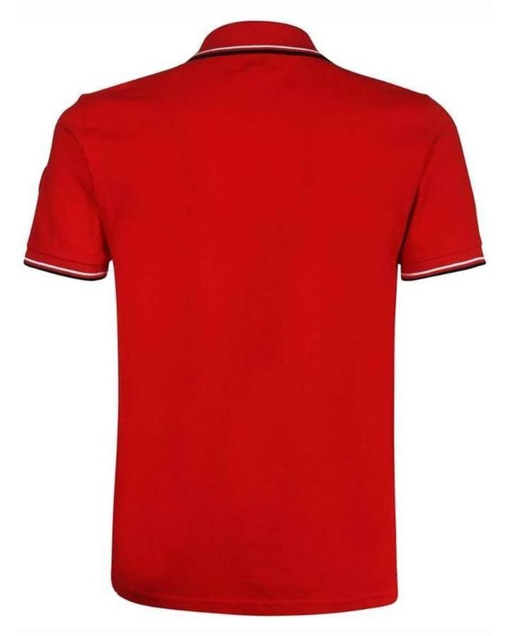 Woolrich Red Logo-Patch Polo Shirt for men