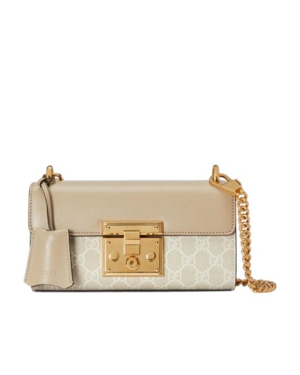 Gucci Natural Padlock Mini Shoulder Bag