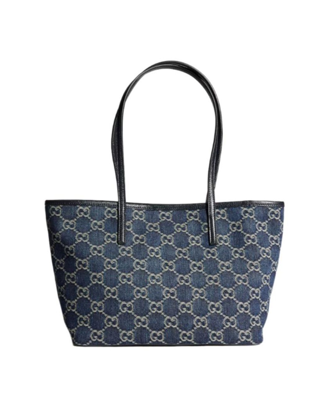 Gucci Blue Tribeca Small Tote Bag