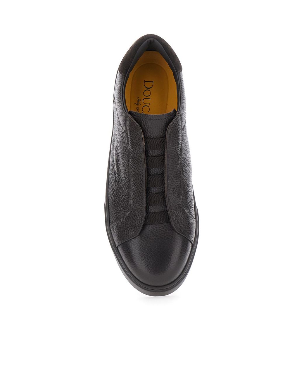 Doucal's Black Spencer Laceless Slip-On Sneakers for men
