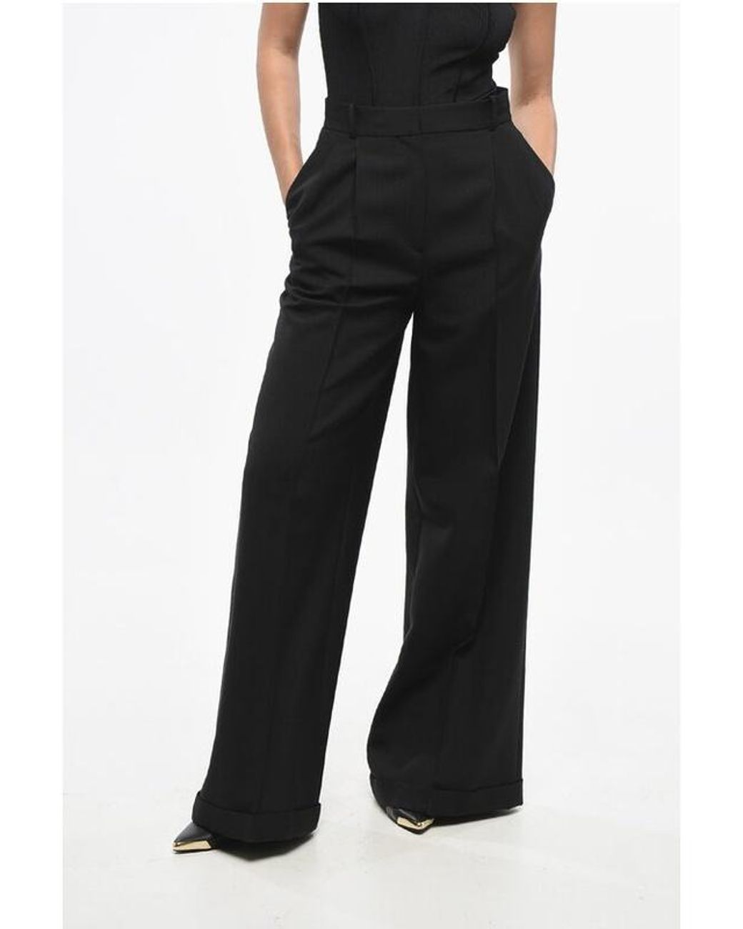 Dior Black Wide-Leg Pants