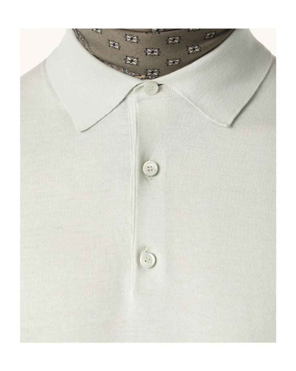 Loro Piana White Polo Shirt for men