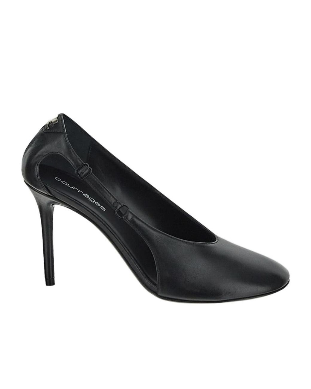 Courreges Black Courrèges Oblique Stilettos